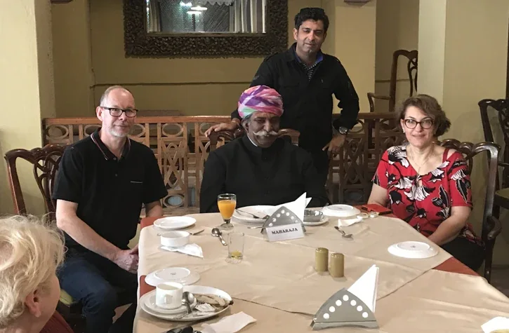 Meeting with Maharaja